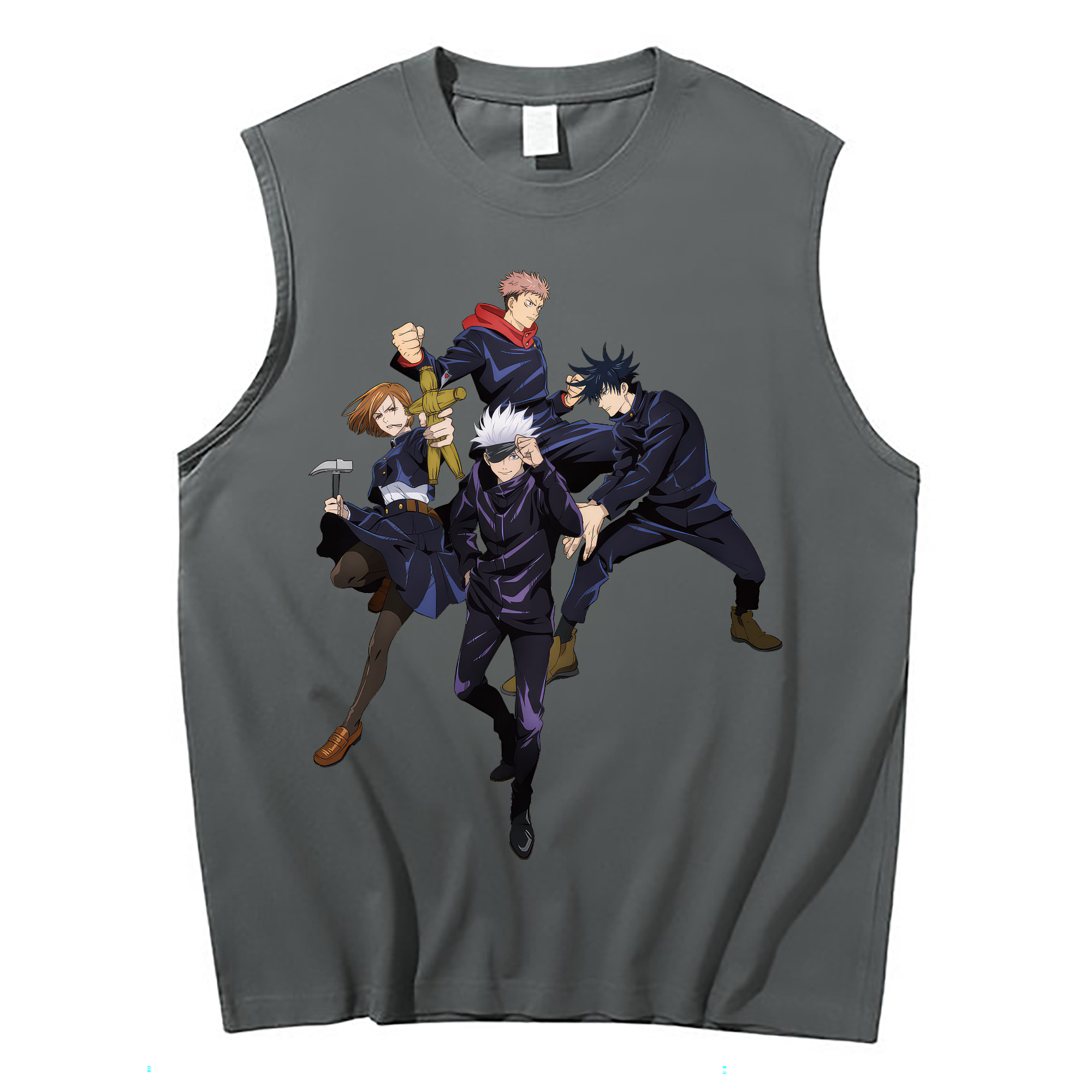 （画像用） 呪術廻戦 Jujutsu Kaisen コットン100％タンクトップ（フロントプリント）